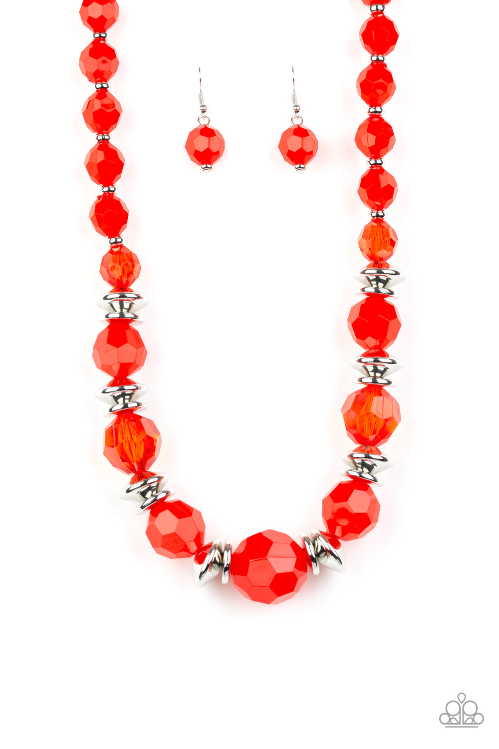 Dine and Dash-Red Necklace