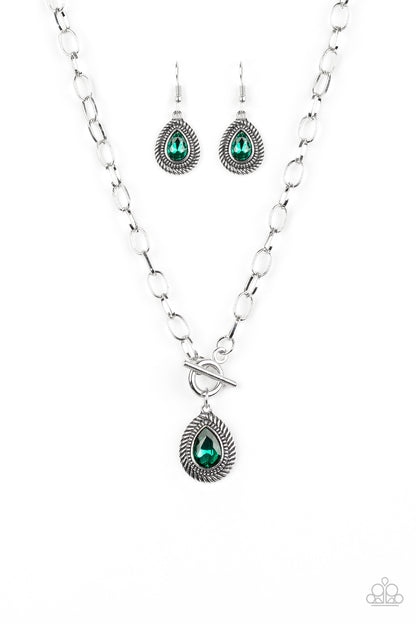 Sheen Queen-Green Necklace