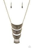 Go STEER-Crazy Brass Necklace