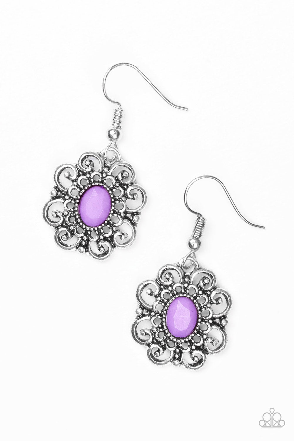 First and Foremost Flowers-Purple Earring