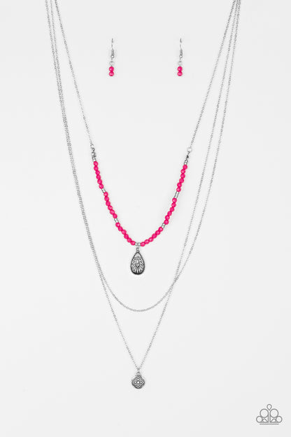 Mild Wild-Pink Necklace