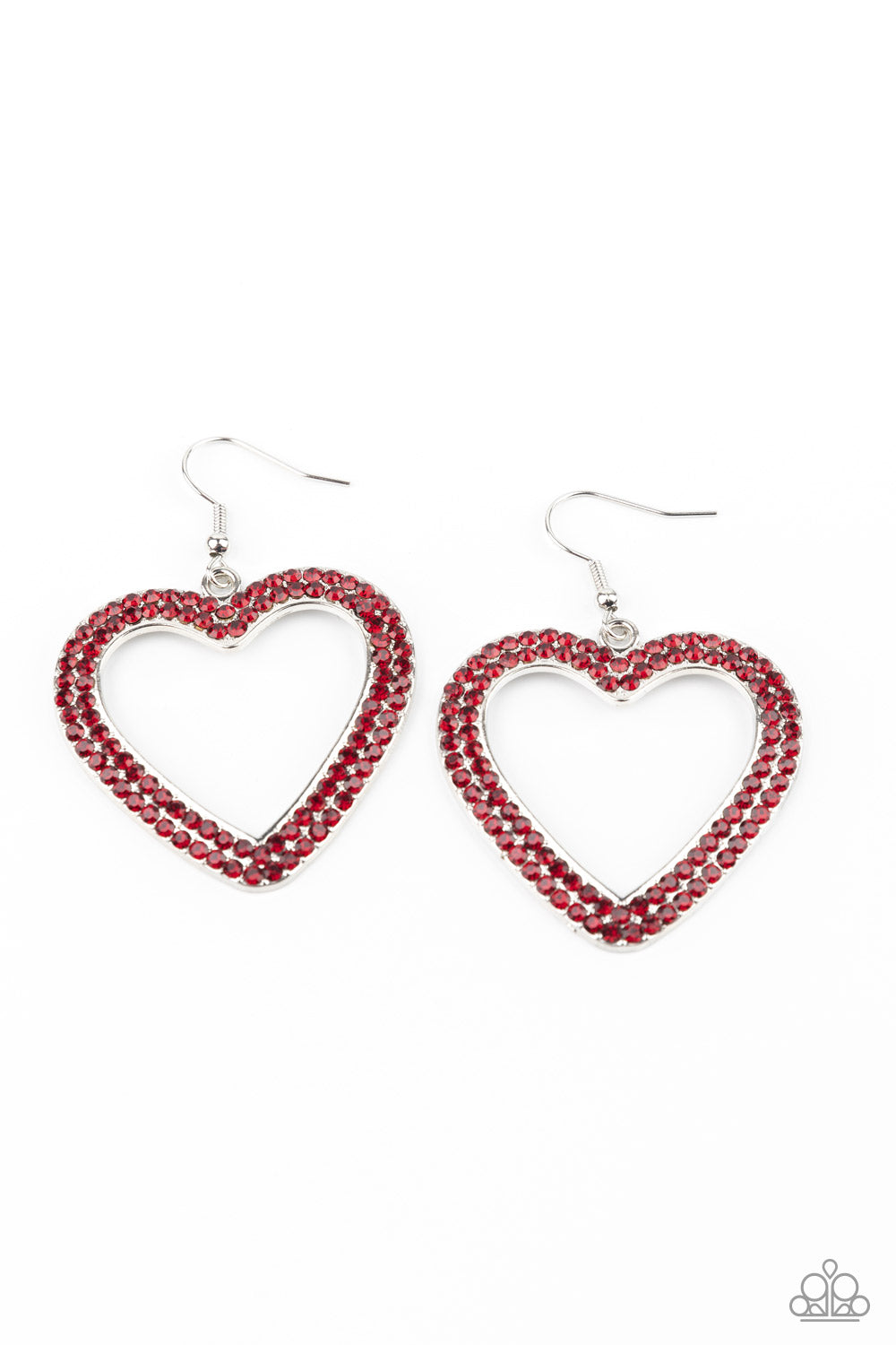 GLISTEN To Your Heart-Red Earring