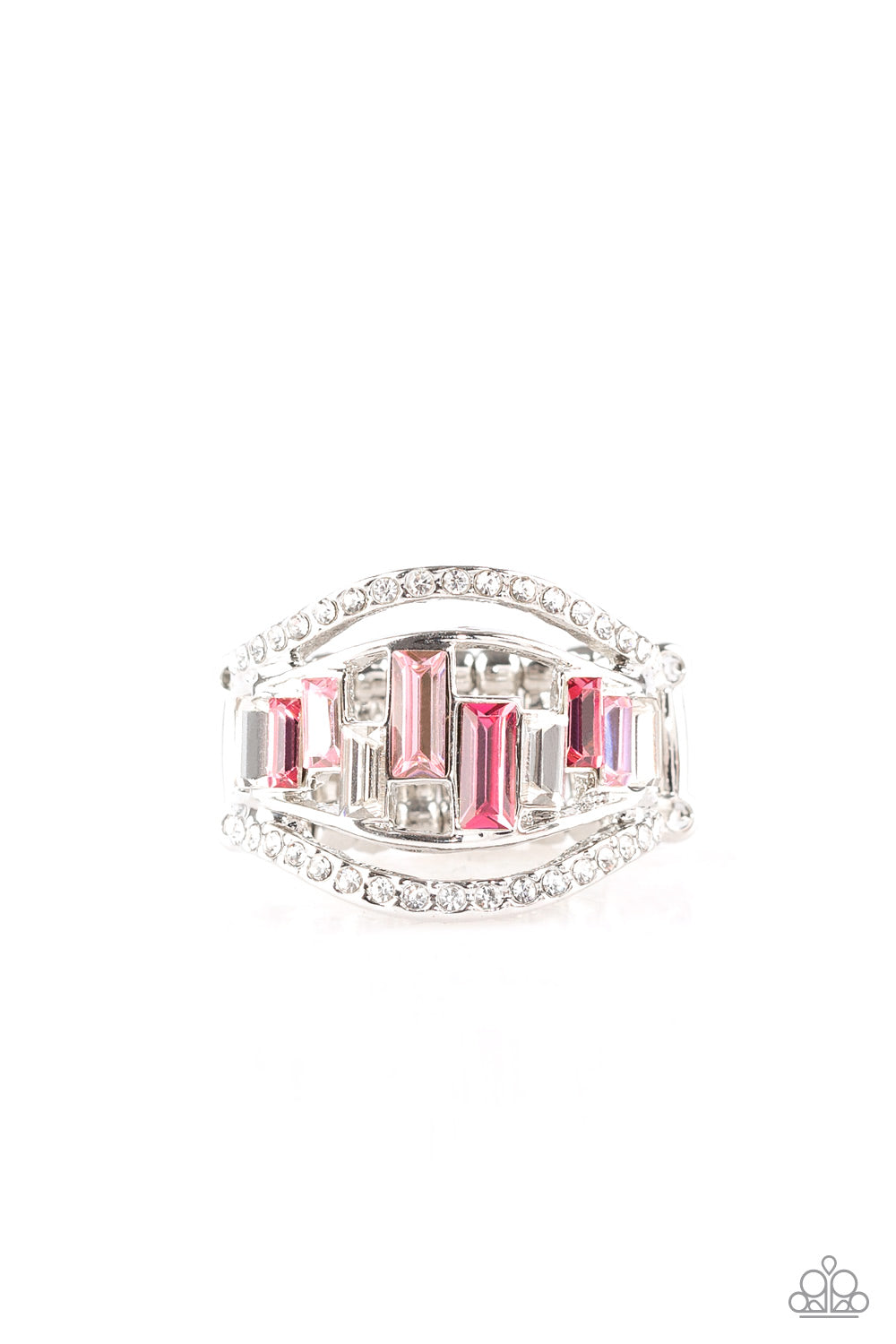 Treasure Chest Charm-Pink Ring