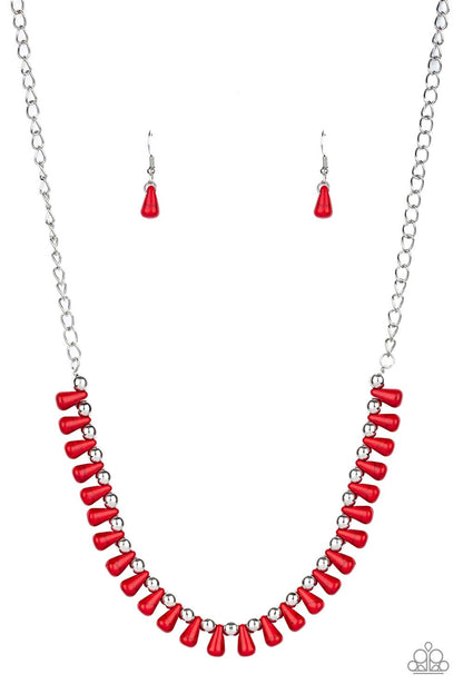 Extinct Species - Red Necklace