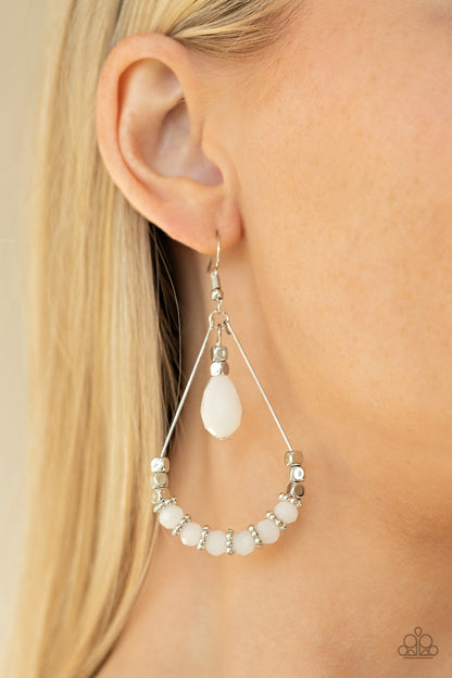 Lovely Lucidity-White Earring