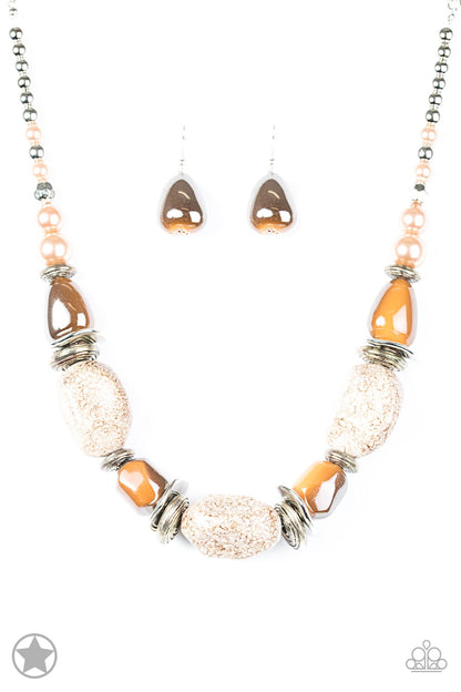 In Good Glazes-Peach Necklace