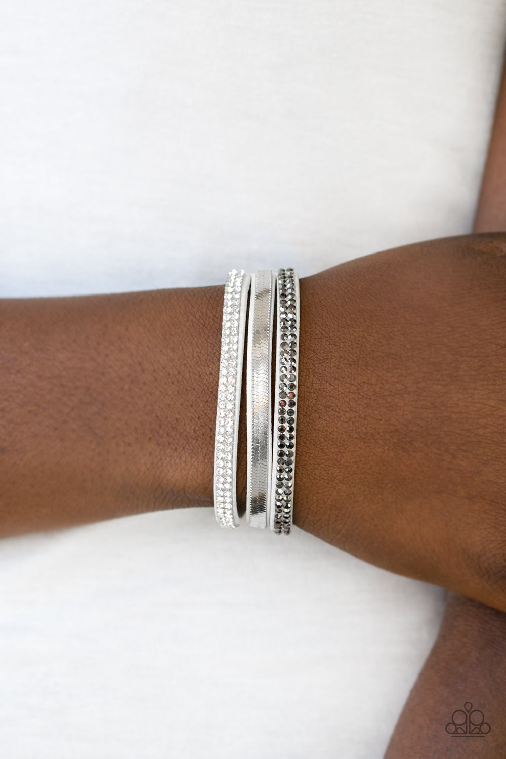 I Mean Business-White Urban Bracelet