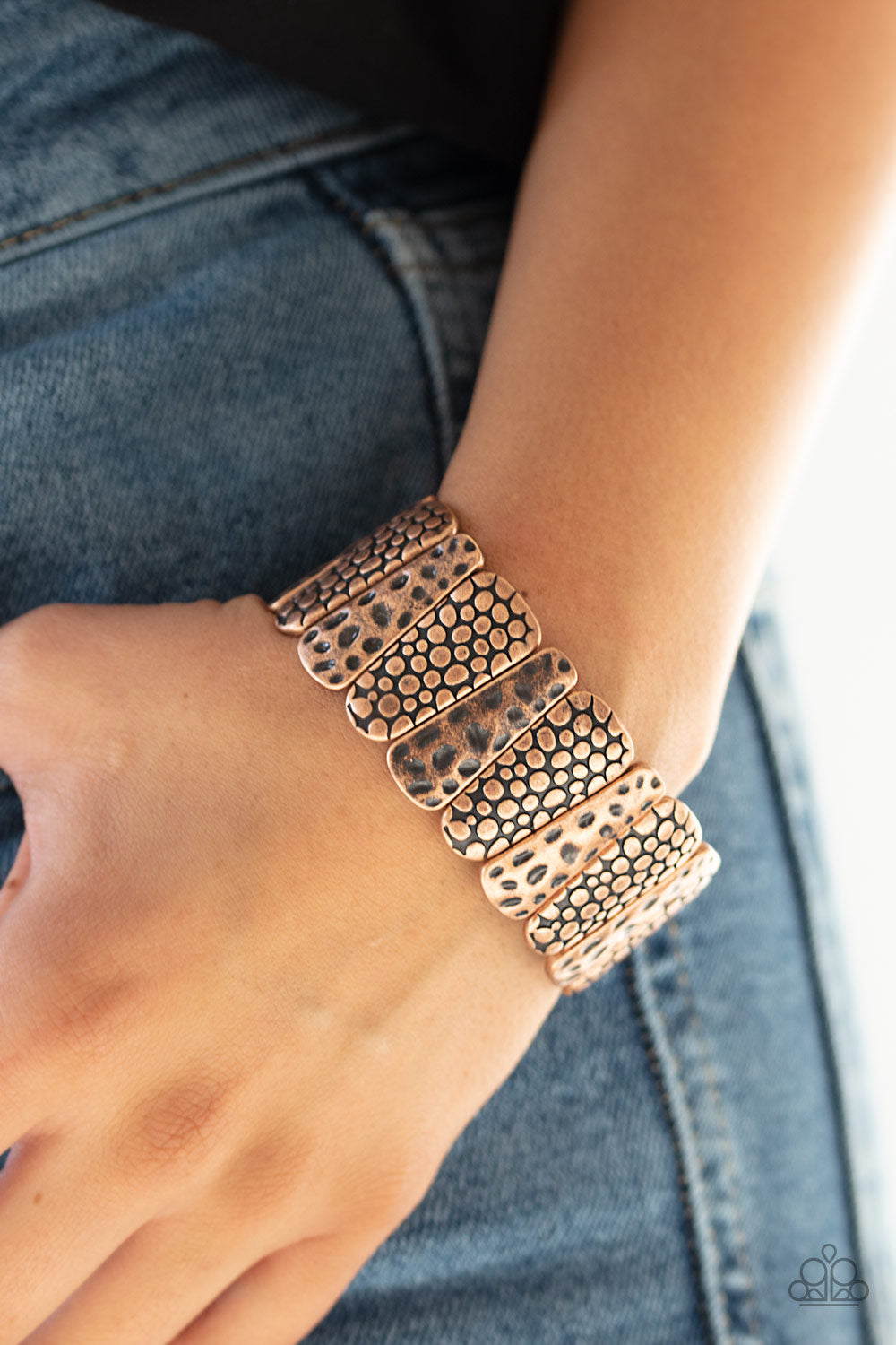 Texture Takedown-Copper Bracelet