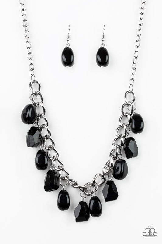 Take The COLOR Wheel! - Black Necklace