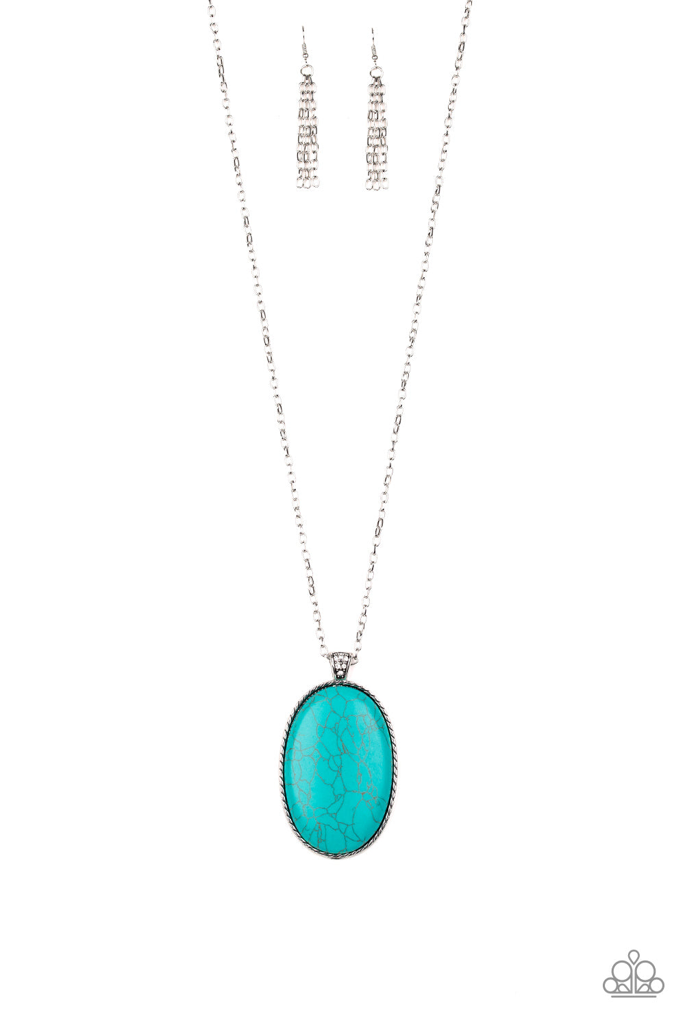 Stone Stampede - Blue.Necklace