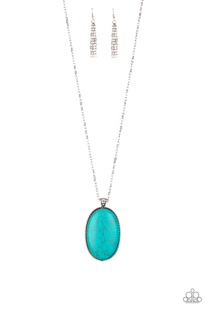 Stone Stampede - Blue.Necklace