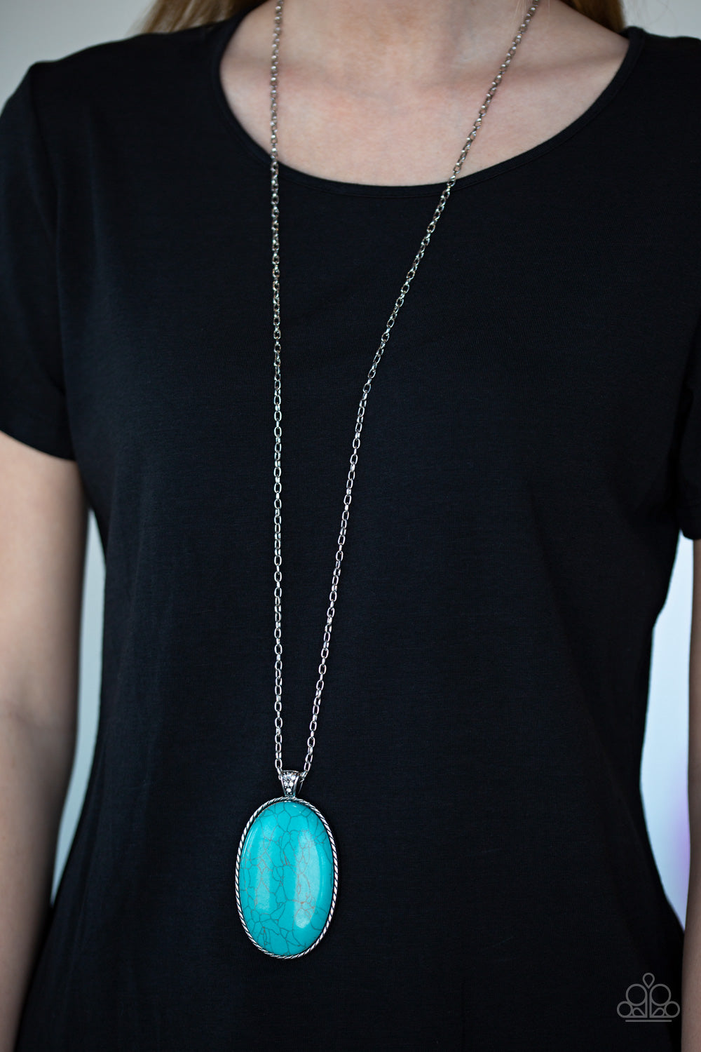 Stone Stampede - Blue.Necklace