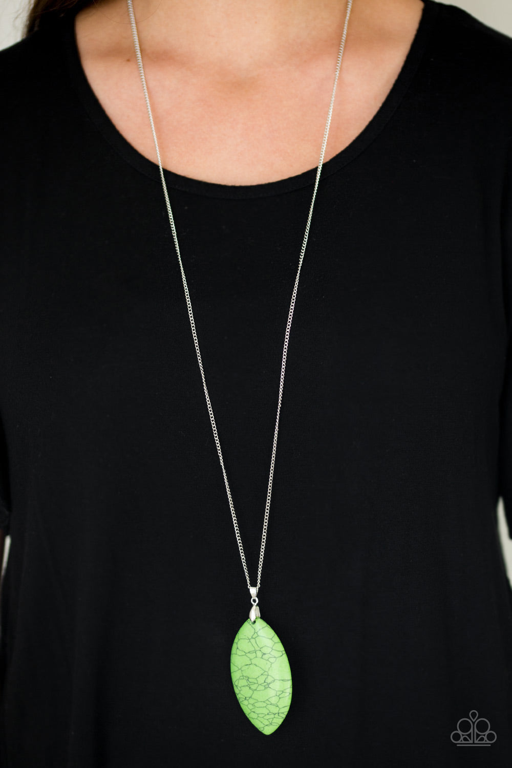 Santa Fe Simplicity - Green Necklace