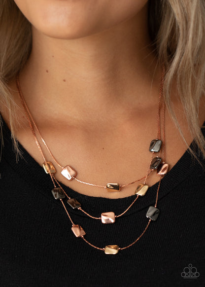 Downtown Reflections-Copper Necklace