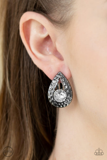 Elite Edge - Black Earring