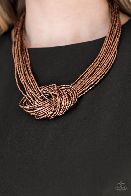 Knotted Knockout-Copper Necklace