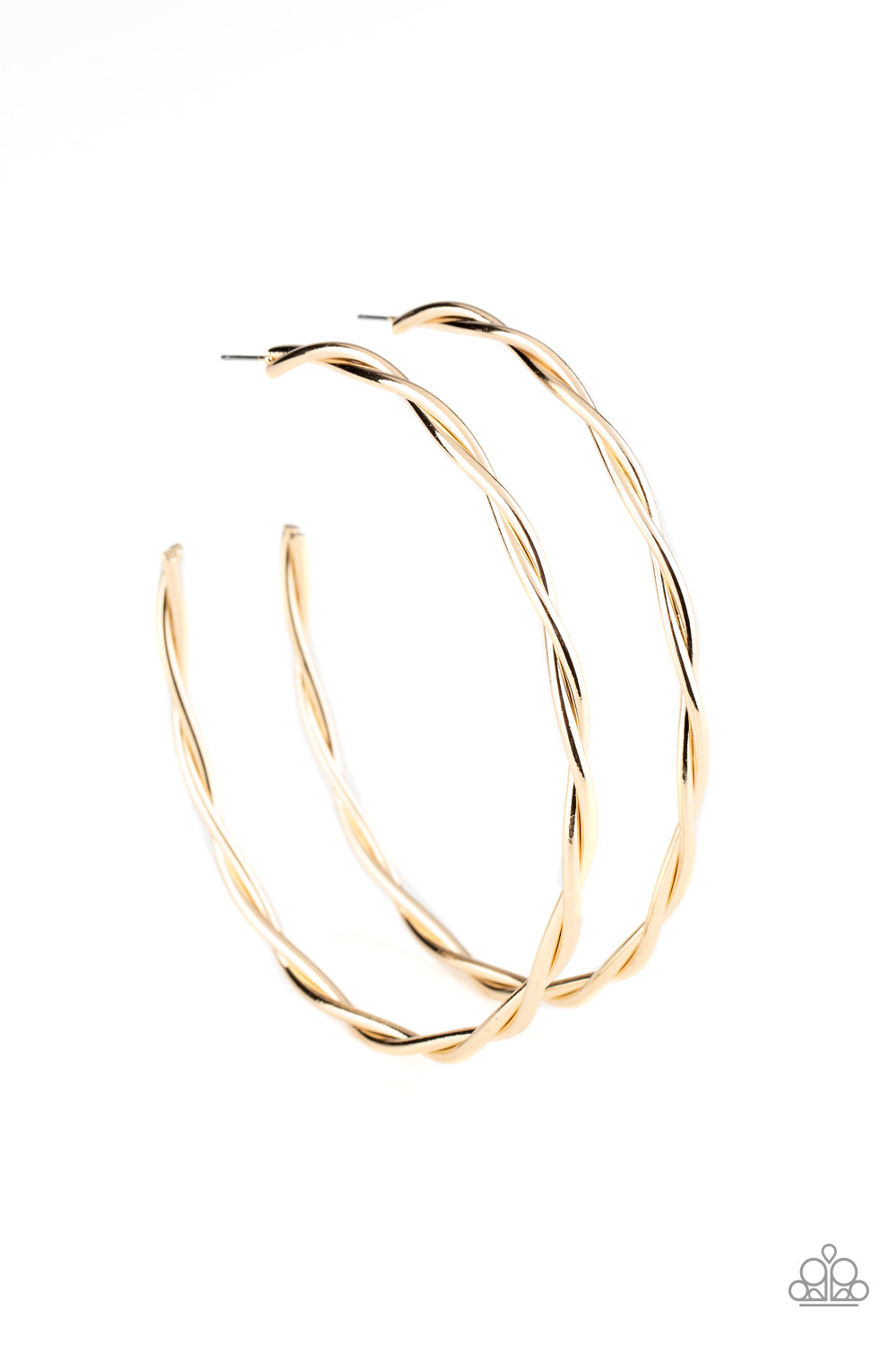 Out of Control Curves-Gold Hoop Earring