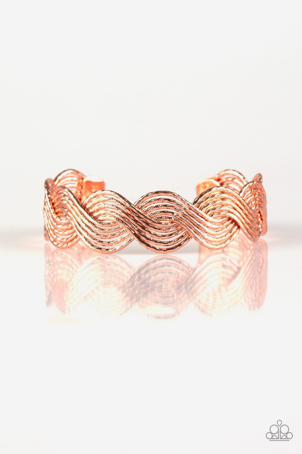 Braided Brilliance-Copper Bracelet