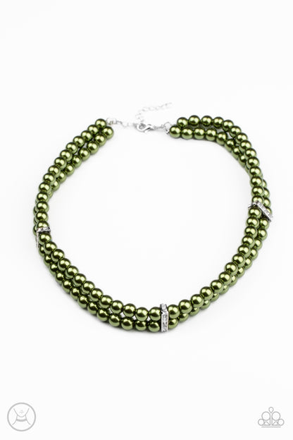 Put On Your Party Dress-Green Necklace