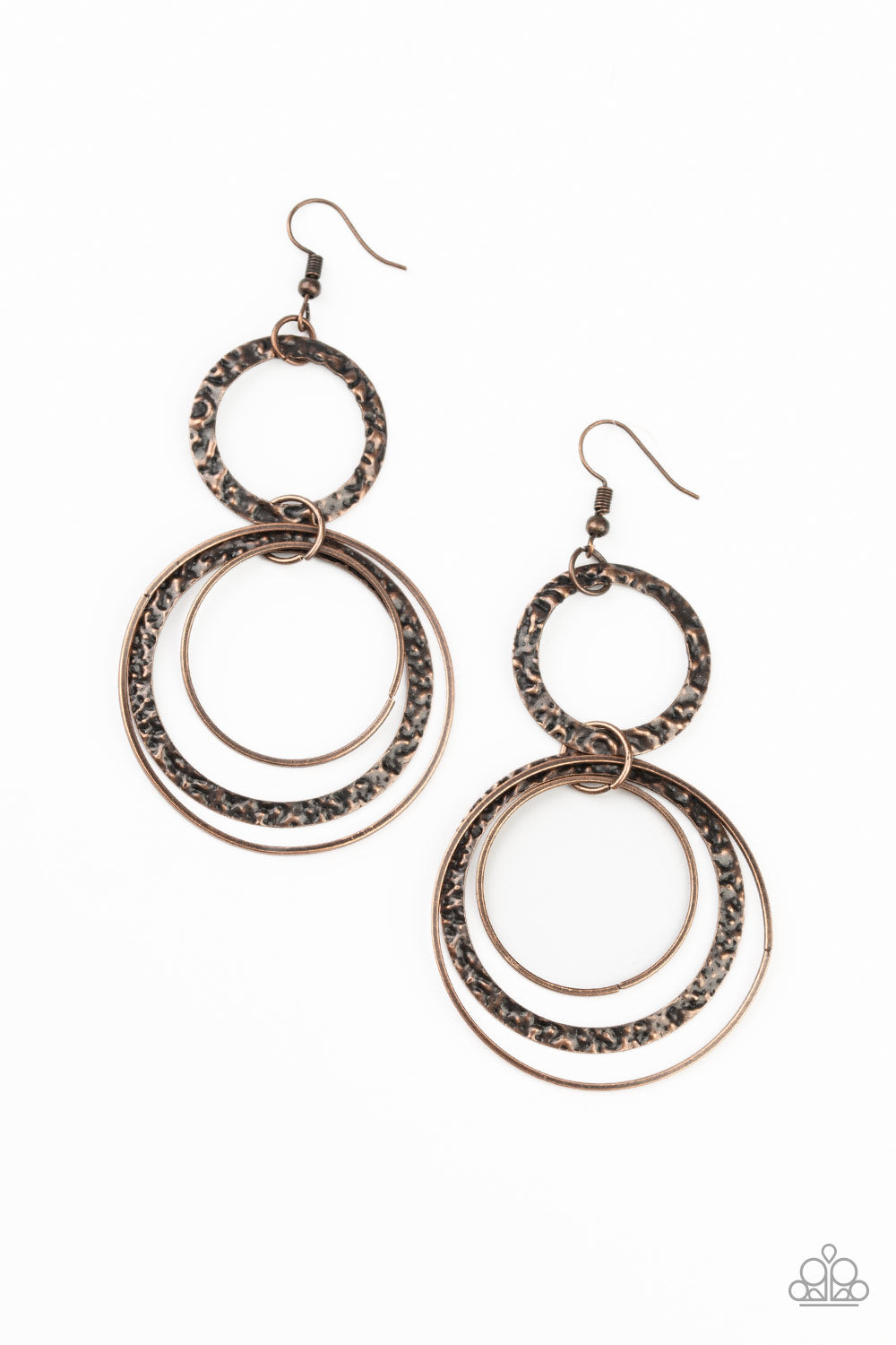 Eclipsed Edge-Copper Earring