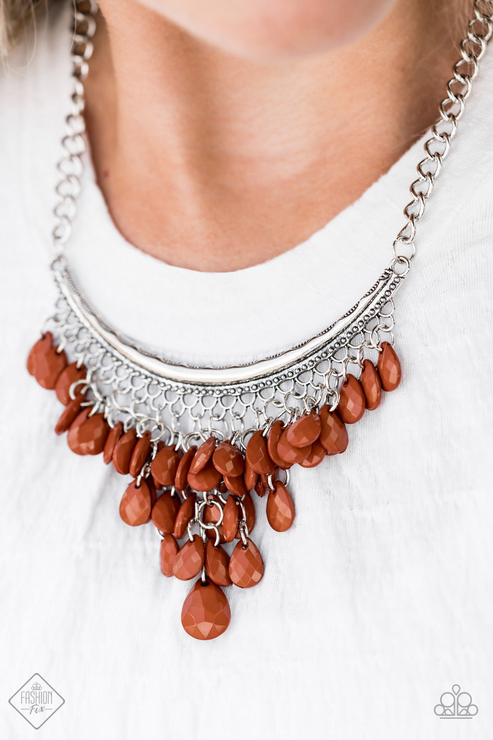 Rio Rainfall-Brown Necklace