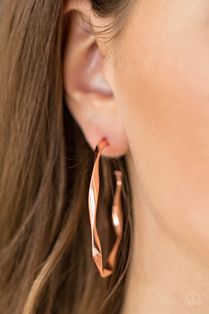 Plot Twist-Copper Earring