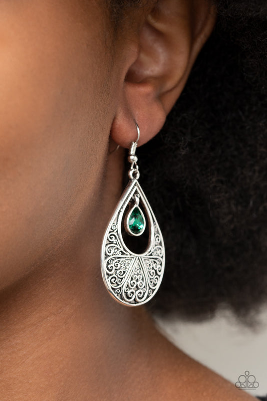 Garden Magic-Green Earring