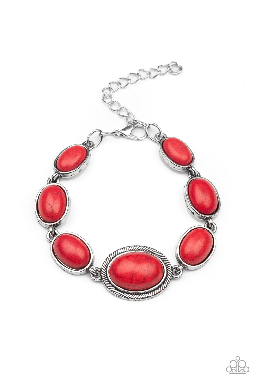 Serene Stonework-Red Bracelet