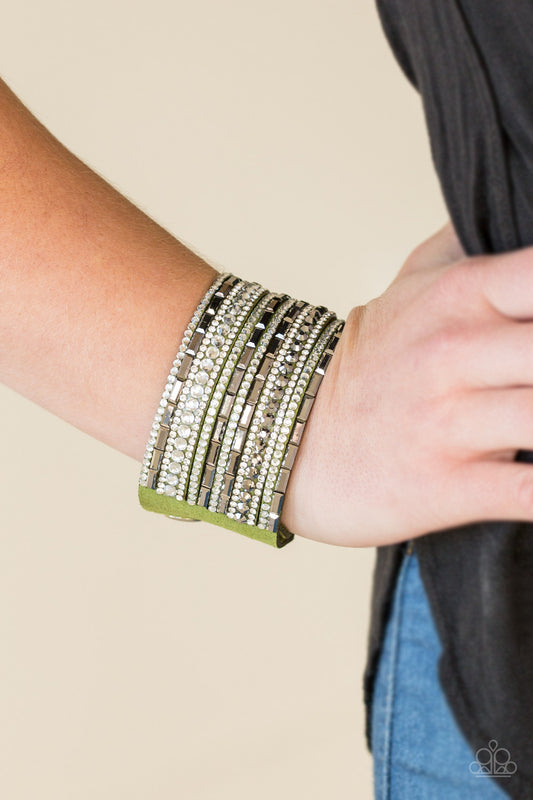 Wham Bam Glam-Green Bracelet