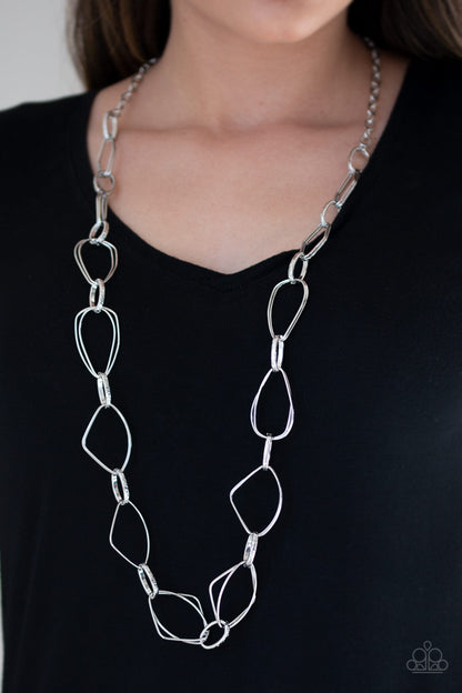 Attitude Adjustment-Silver Necklace