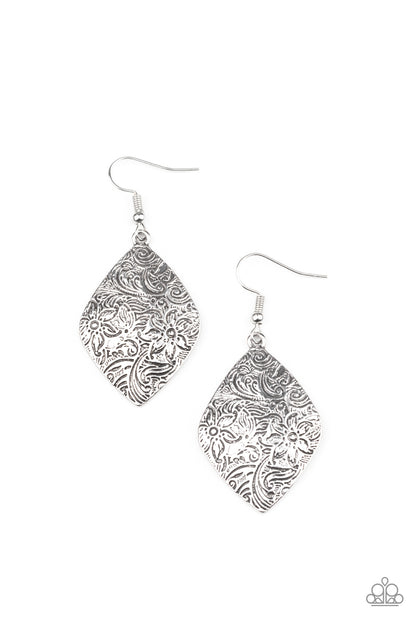 Flauntable Florals-Silver Earring