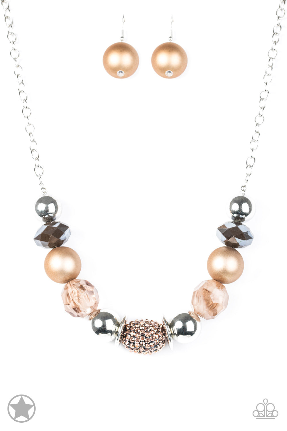 A Warm Welcome-Copper Blockbuster Necklace