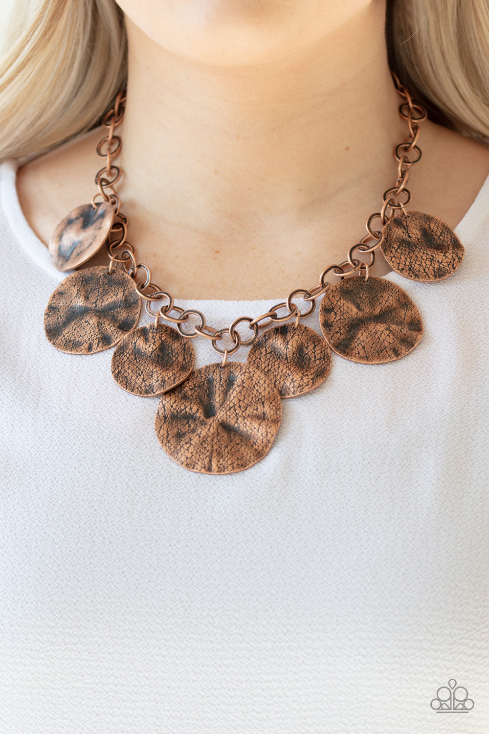 Barely Scratched The Surface-Copper Necklace