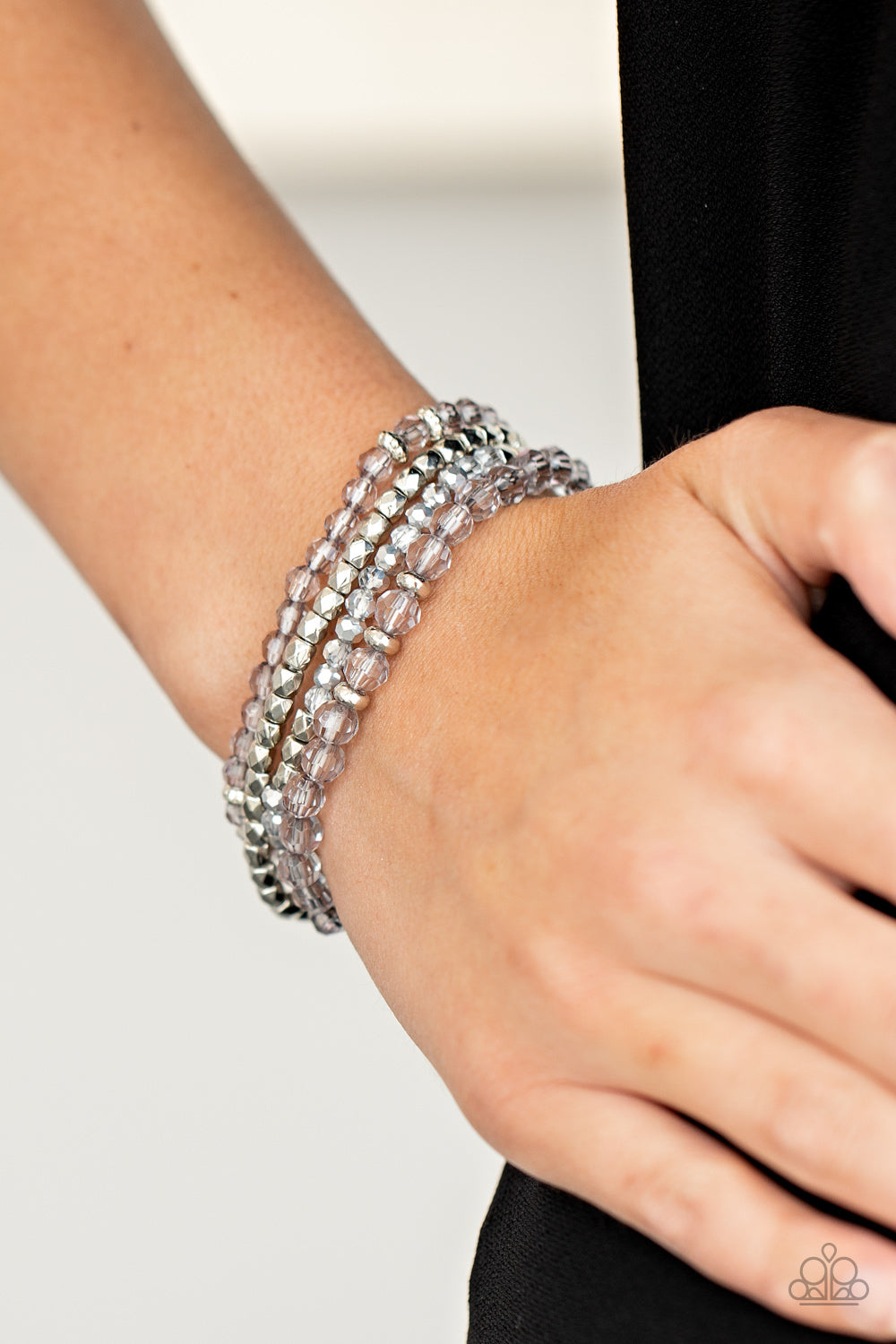 Crystal Crush-Silver Bracelet