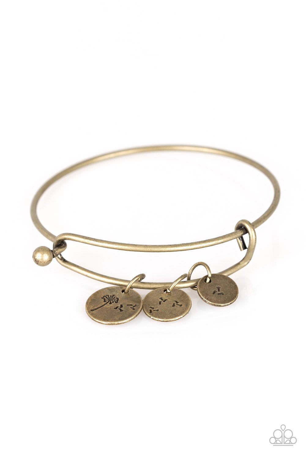 Dreamy Dandelions-Brass Bracelet