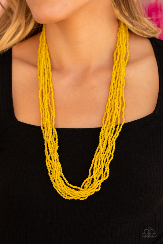 Congo Colada-Yellow Necklace