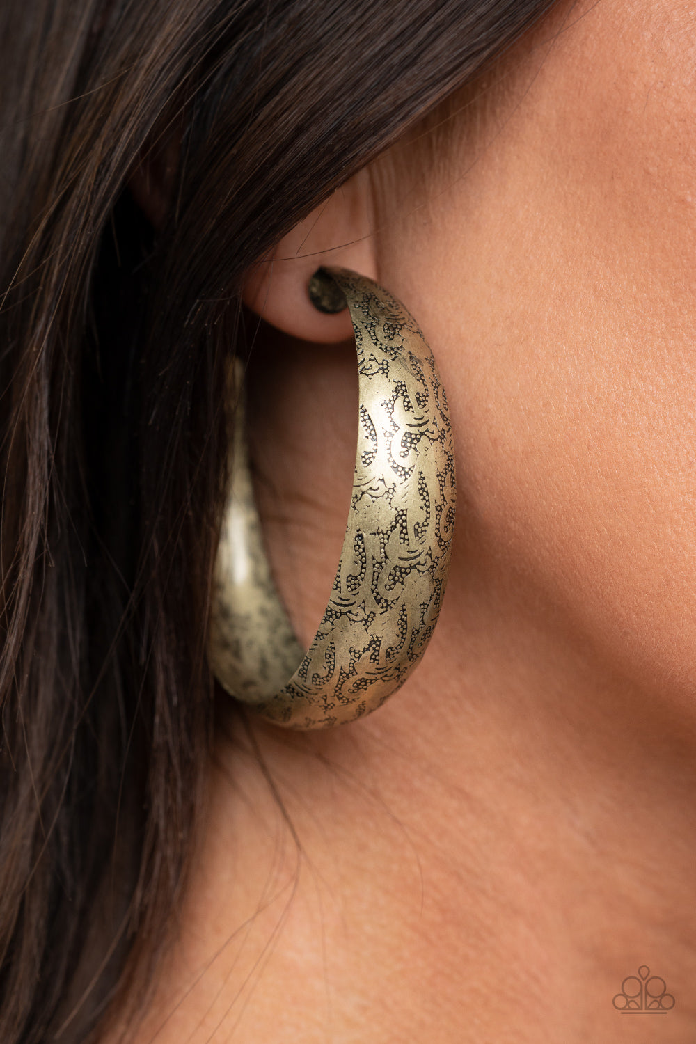 Sahara Sandstorm - Brass Earring