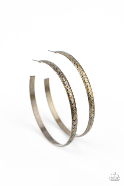 Rustic Radius - Brass Earring