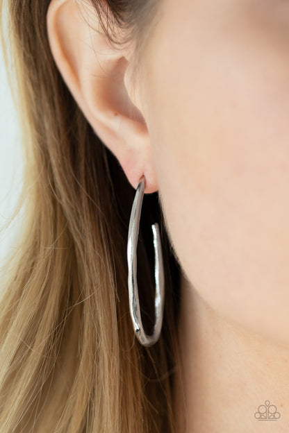 Totally Hooked - Silver Earring