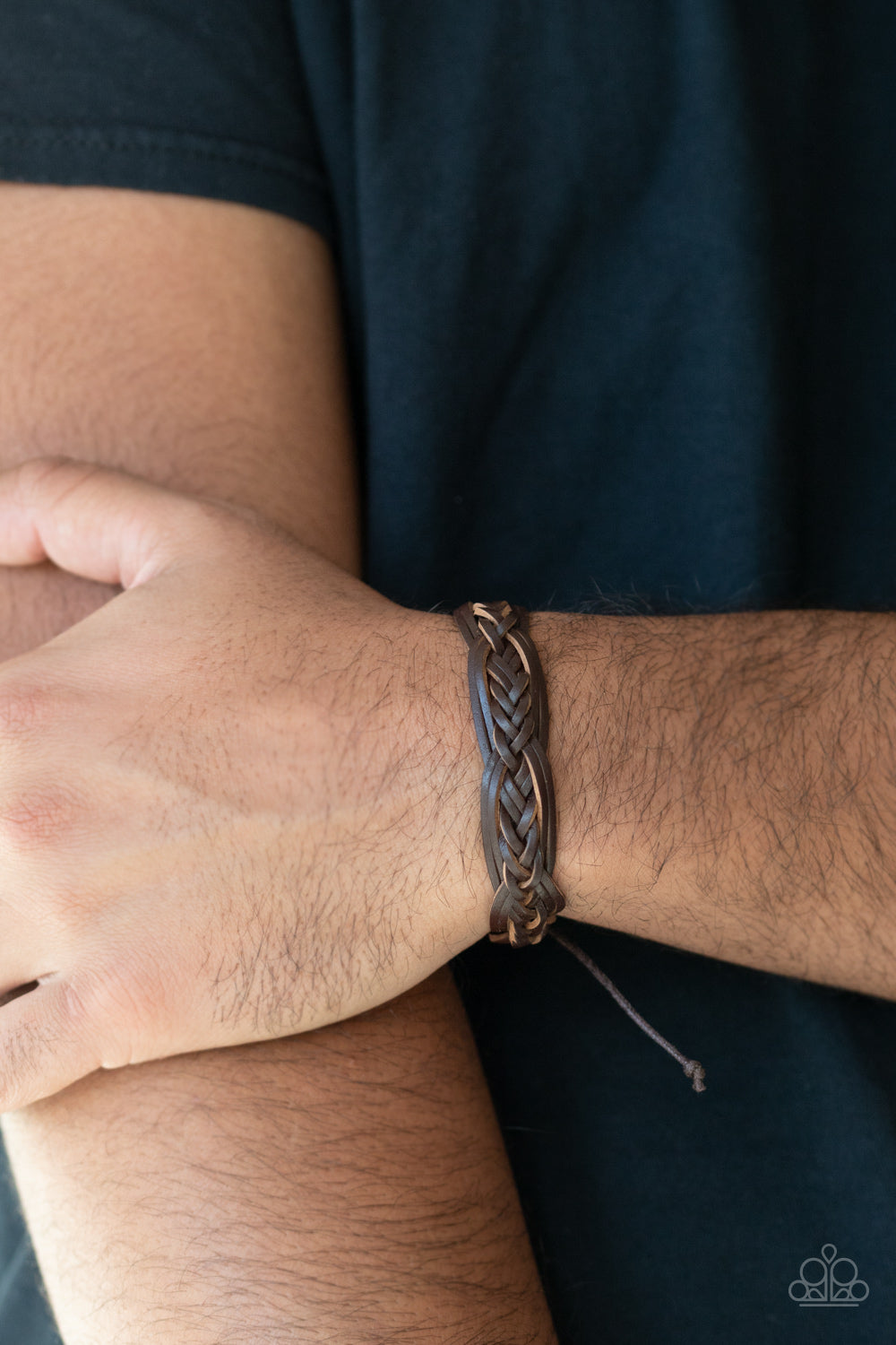 Too Close To HOMESPUN - Brown Bracelet