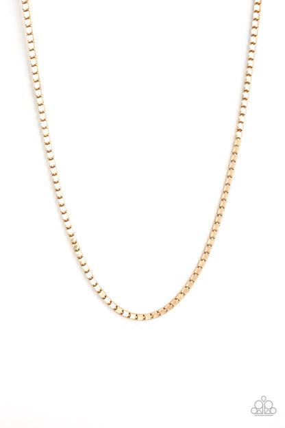 Boxed In-Gold Urban Necklace