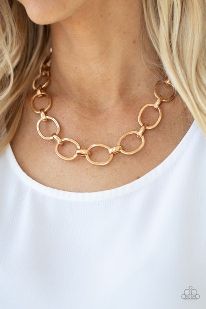 HAUTE-ly Contested - Gold Necklace