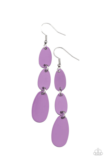 Rainbow Drops - Purple Earring