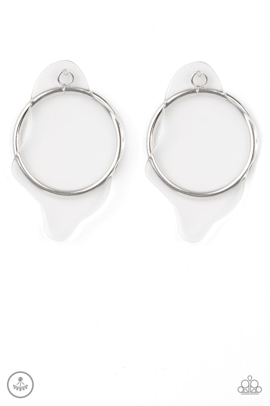 Clear The Way! - White Earring