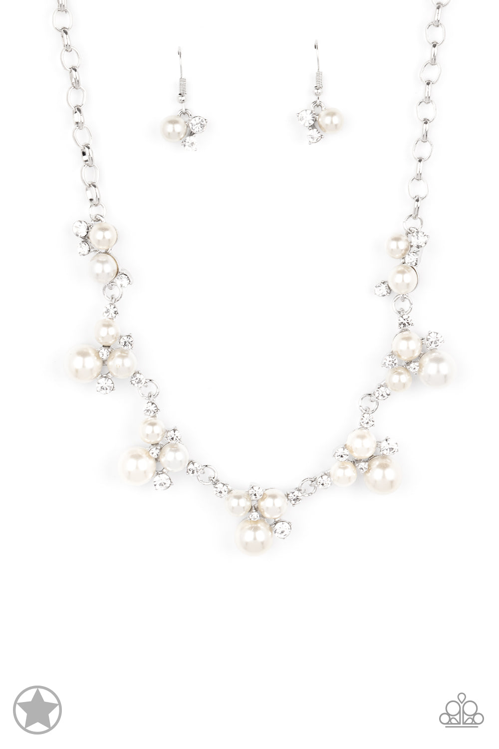 Toast To Perfection-Silver Blockbuster Necklace