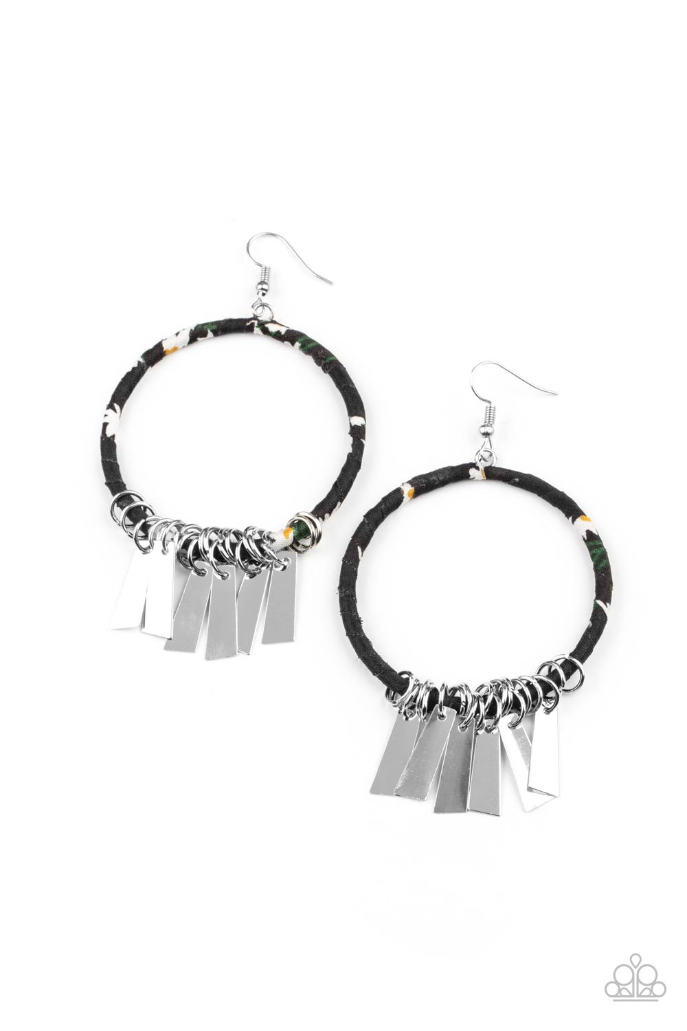 Garden Chimes - Black Earring