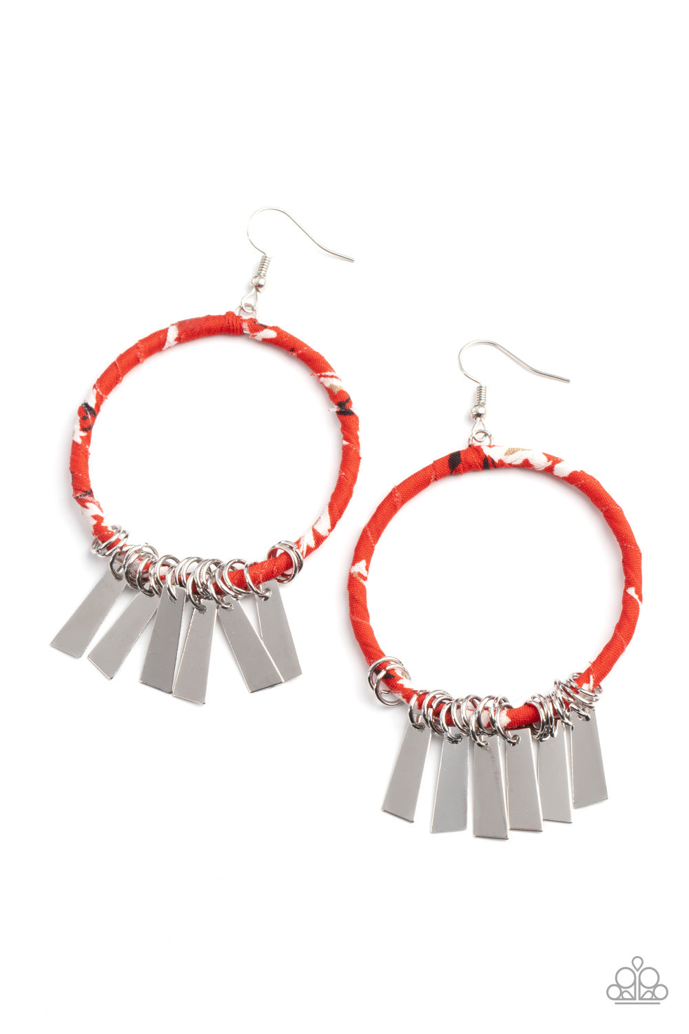 Garden Chimes - Red Earring