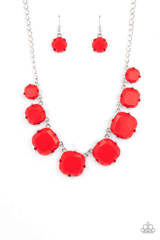 Prismatic Prima Donna - Red Necklace