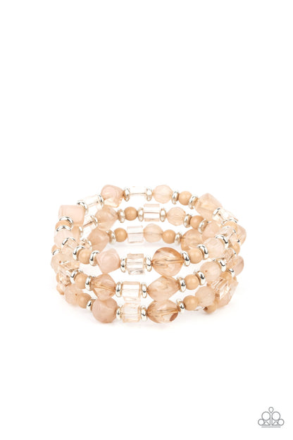 Girly Girl Glimmer - Brown Bracelet
