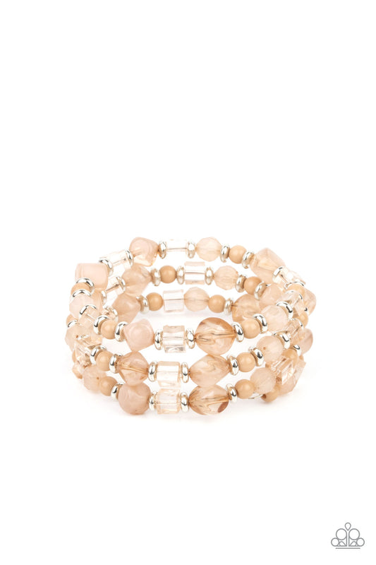Girly Girl Glimmer - Brown Bracelet